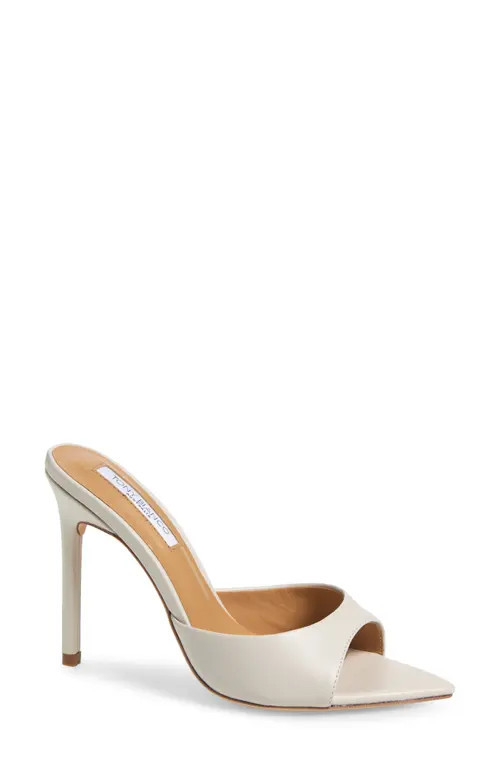 Tony Bianco Malibu Pointed Toe Slide Sandal in Dove Nappa at Nordstrom, Size 9.5 | Nordstrom