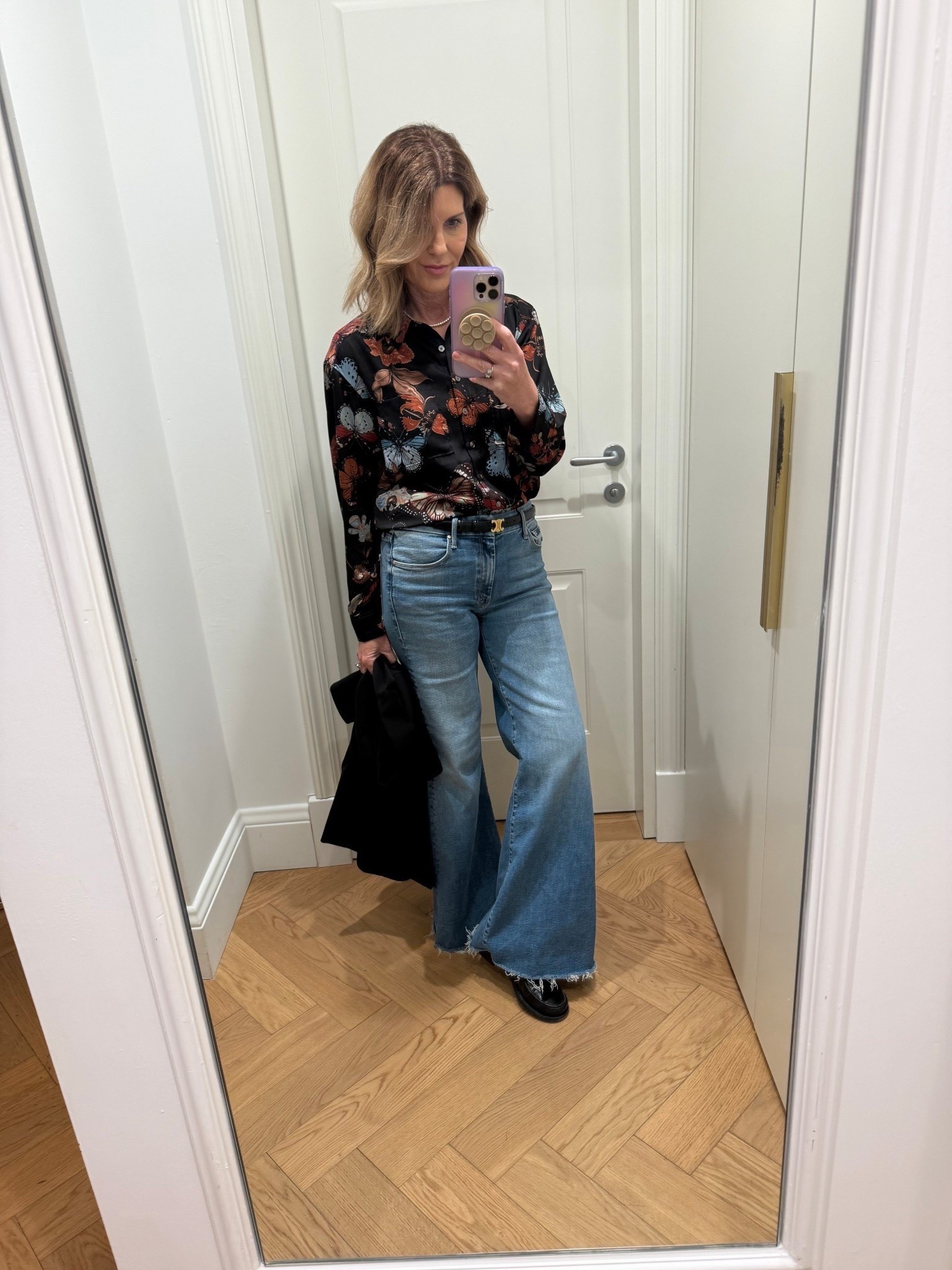 Wearing a size 27 in my most worn jeans and a small top 

#LTKOver40 #LTKSpringSale