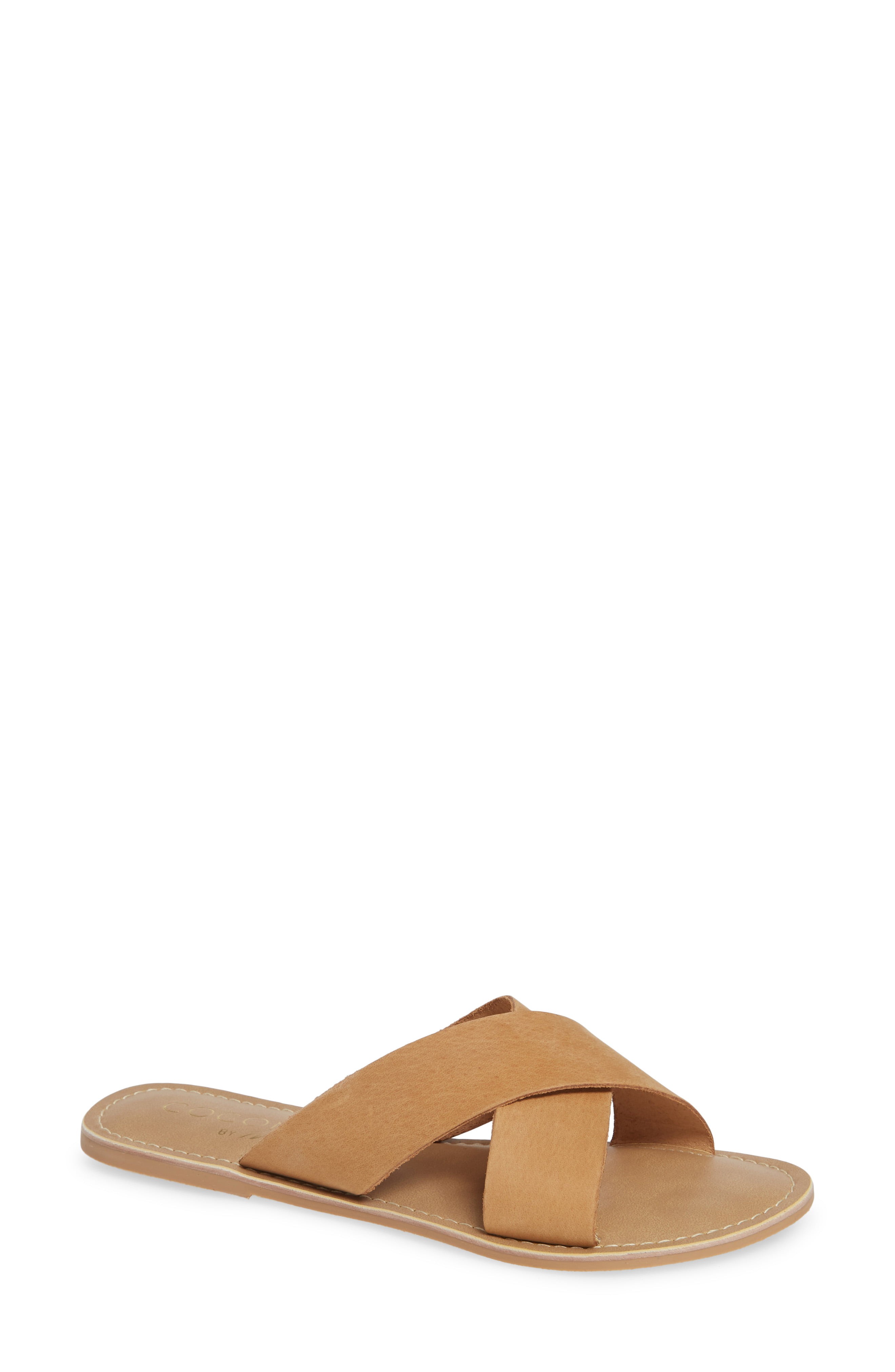 Women's Coconuts By Matisse Pebble Slide Sandal, Size 6 M - Brown | Nordstrom