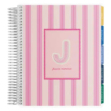 Stoney Clover Lane Flamingo Pinstripe Academic Planner | Erin Condren | Erin Condren