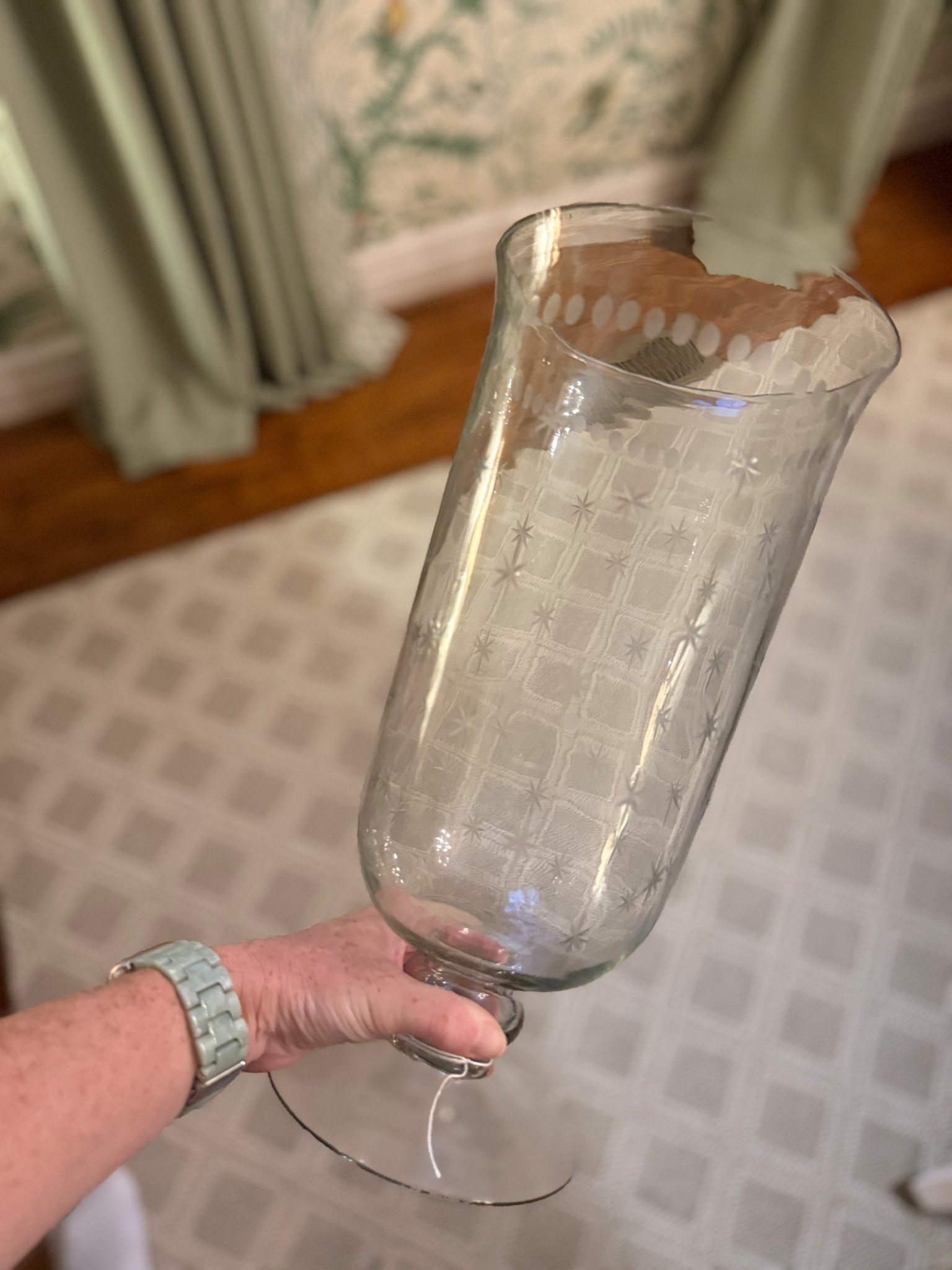 Glass etched hurricanes followthefindd