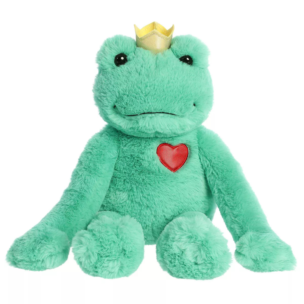 Aurora Valentines 11" Frog Prince Green Stuffed Animal | Target