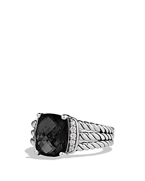 David Yurman Petite Wheaton Ring with Black Onyx and Diamonds | Bloomingdale's (US)