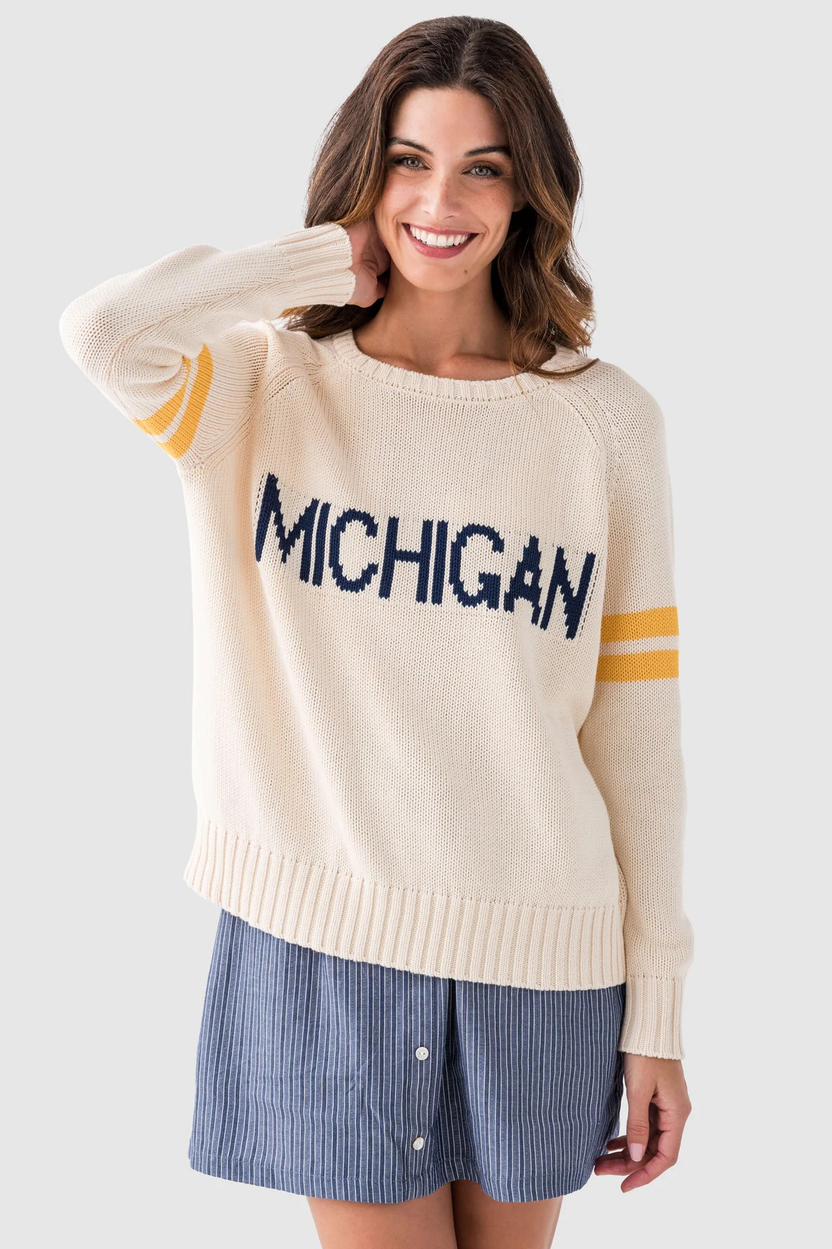 Pink Pineapple Campus Sweater | Social Threads