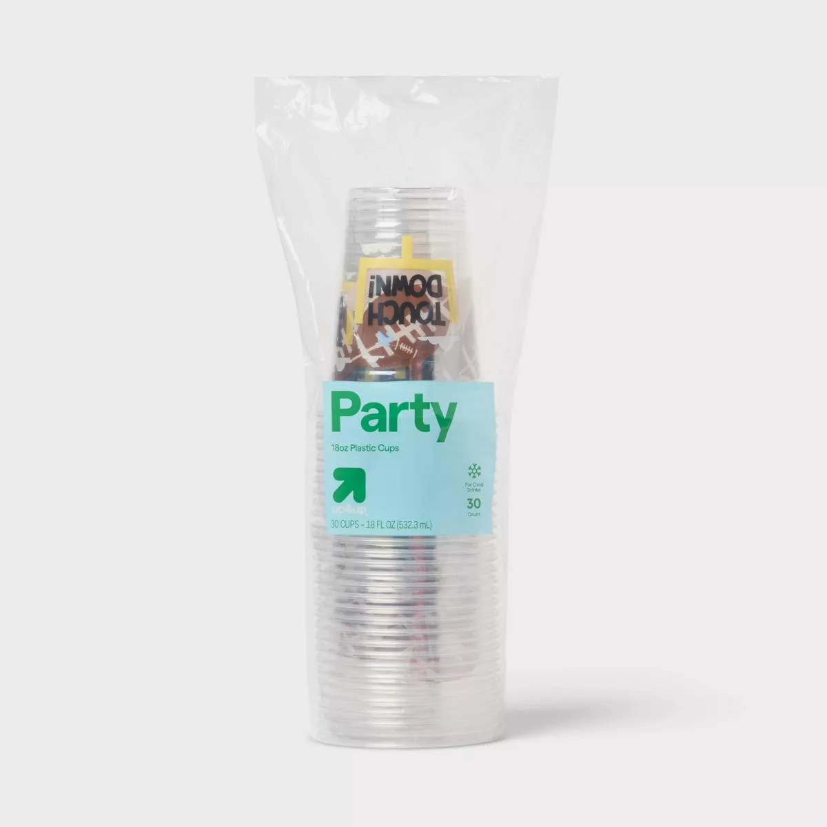 Disposable Clear Plastic Cups - Touchdown - 18oz/30ct - up&up™ | Target