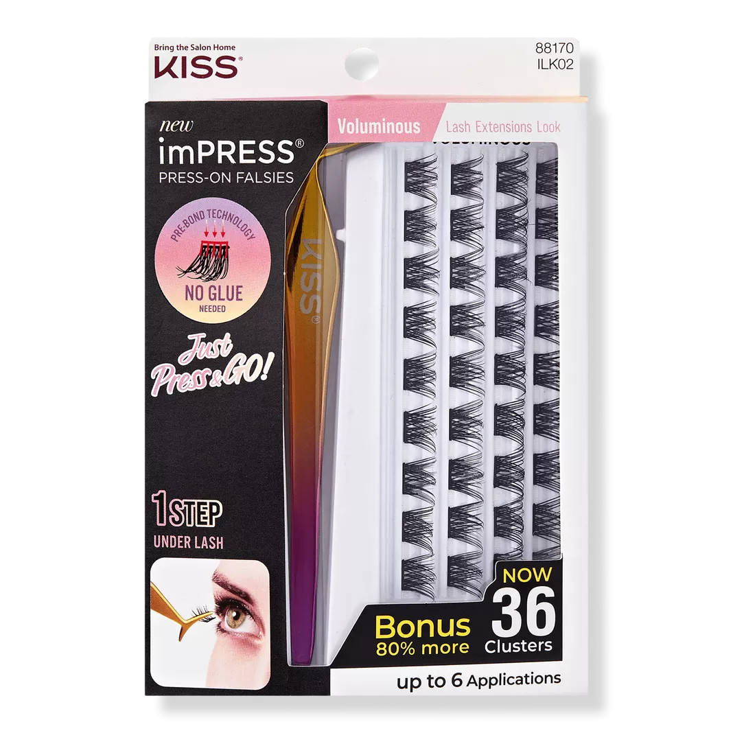 imPRESS Press-On Falsies Eyelash Clusters, Voluminous | Ulta
