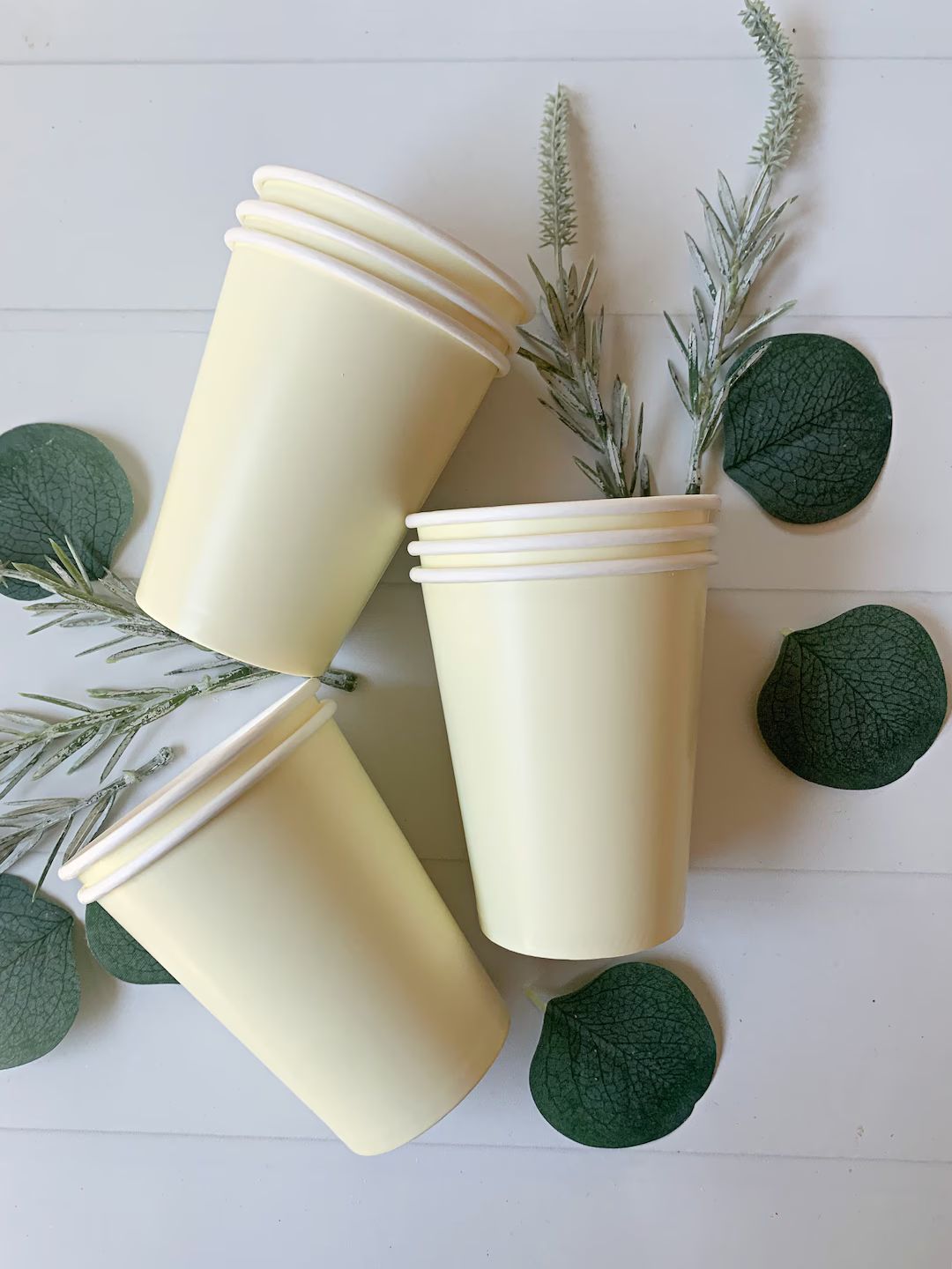 Ivory Paper Cups | Etsy (US)