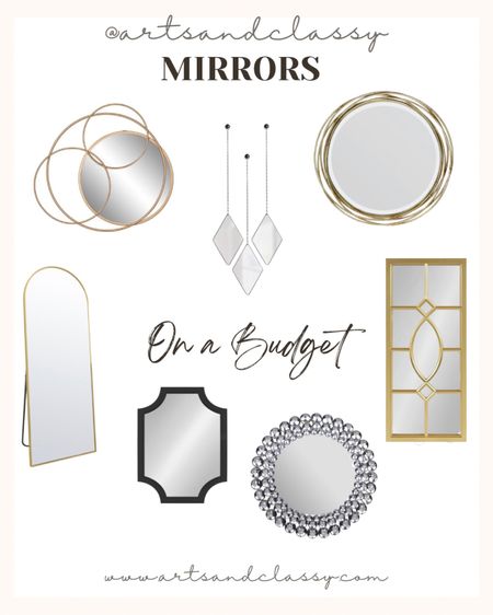 Looking for a new mirror without breaking the bank? These modern glam mirrors are budget-friendly and would look great in any room of your home!

#LTKhome #LTKunder100 #LTKFind