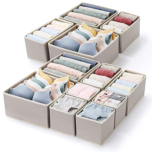 Kootek 16 Pack Drawer Organizers for Clothing, Dresser Drawer Organizer Clothes Fabric Foldable Divi | Amazon (US)