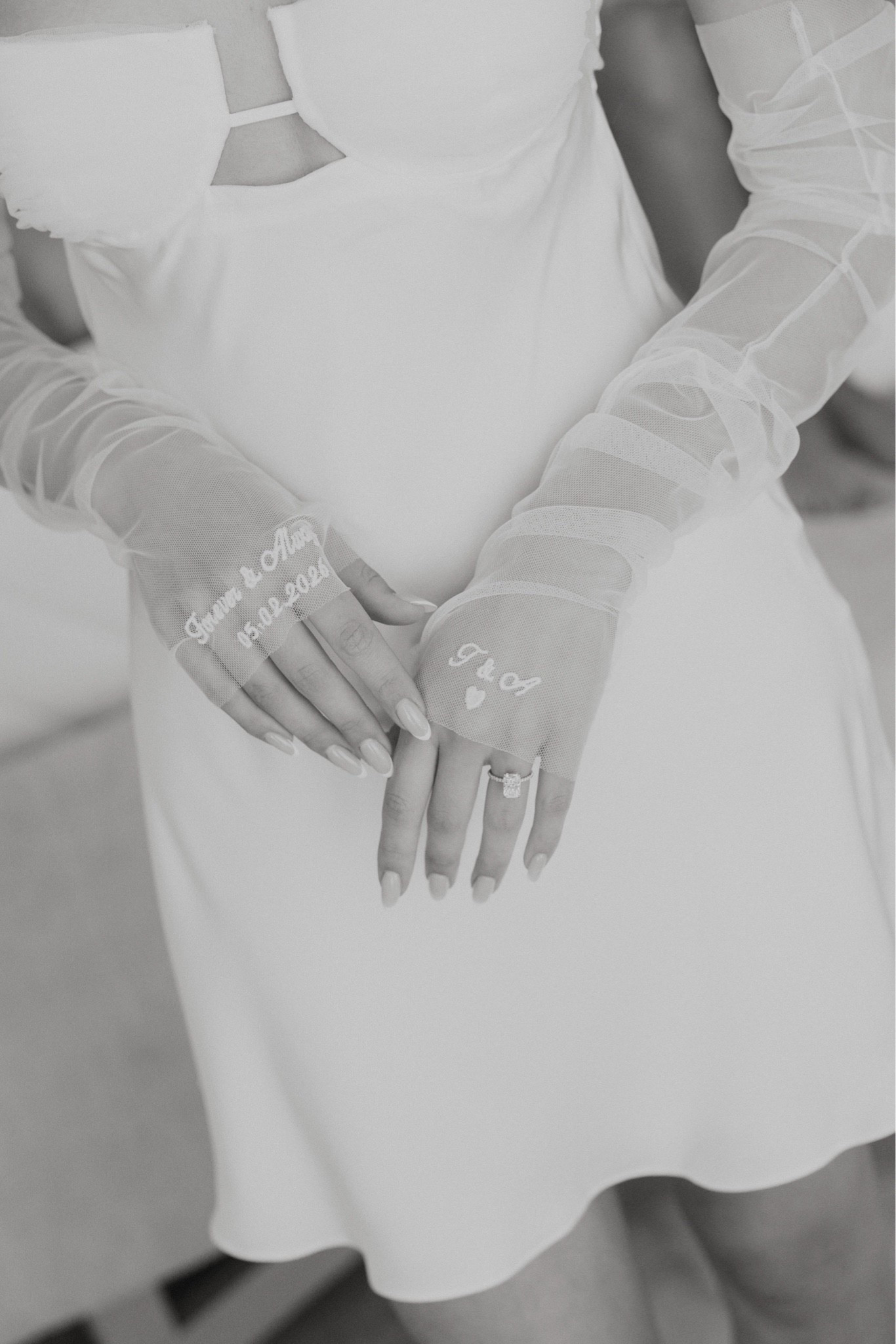 Customer embroidered wedding gloves ￼

#LTKWedding