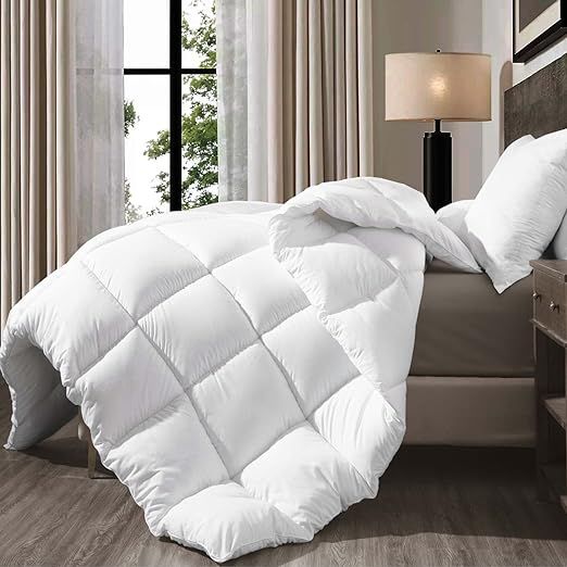 Kingsley Trend Comforter Queen Size, Fluffy White Queen Comforter Duvet Insert Down Comforter Que... | Amazon (US)