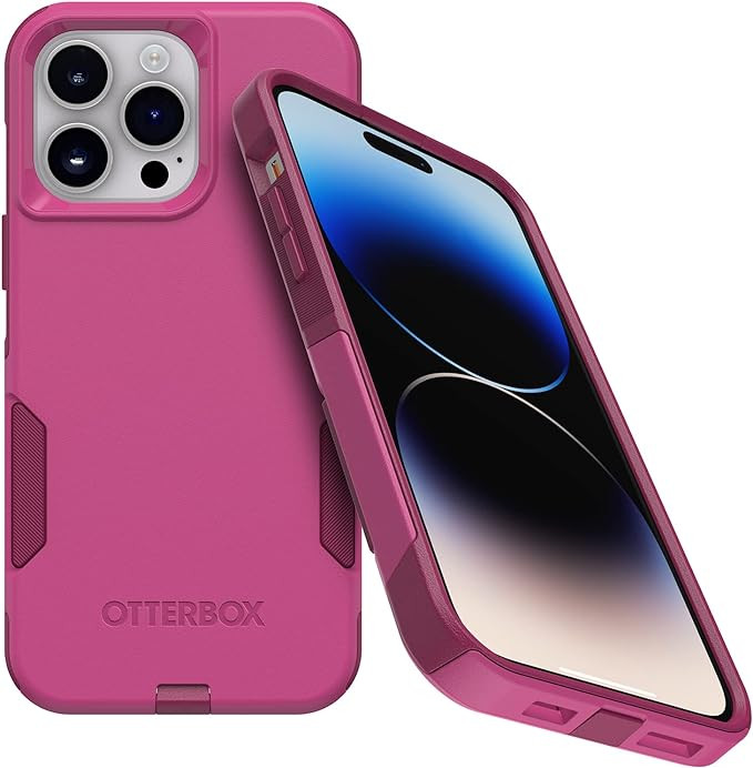 OtterBox iPhone 14 Pro Max (ONLY) Commuter Series Case - INTO THE FUCSHIA (Pink), slim & tough, p... | Amazon (US)