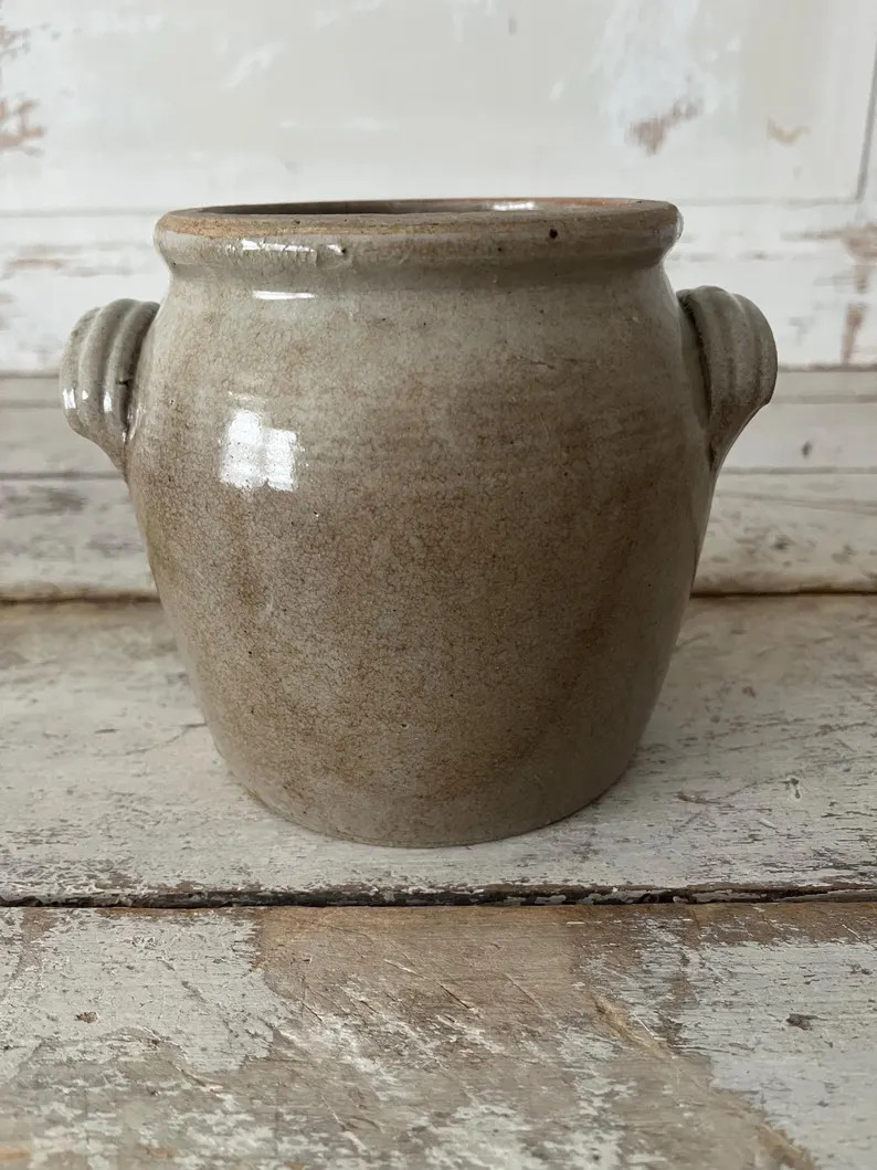Antique French Stoneware Confit Pot | Etsy (Global)