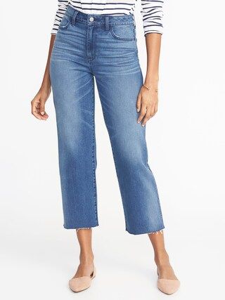 High-Rise Wide-Leg Cropped Jeans for Women | Old Navy US