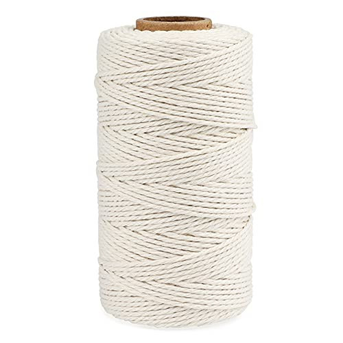 jijAcraft Cotton Butchers Twine, 328 Feet - 3Ply 2mm Thick Beige Twine for Meat, Sausages, Crafting & Home Decor | Amazon (US)