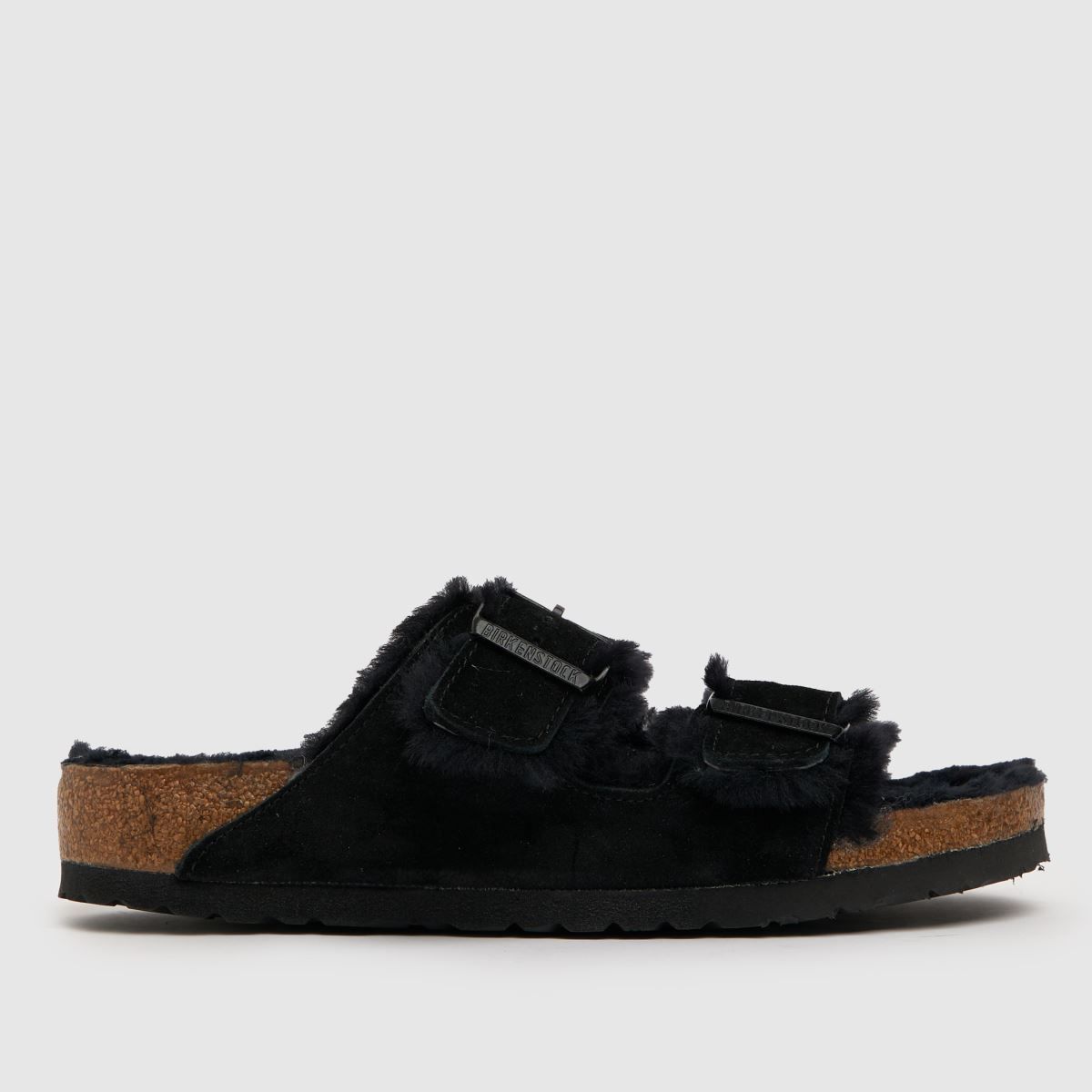 BIRKENSTOCK black arizona shearling sandals | Schuh