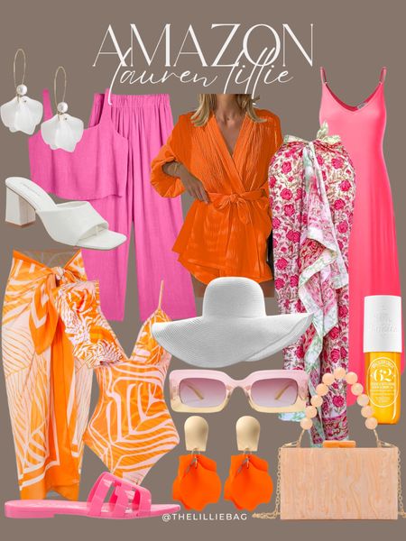 AMAZON tropical color finds!🌸🧡

Summer outfit. Swimsuit. One piece swimsuit. Amazon fashion. Sandals. Maxi dress. 

#LTKFindsUnder50 #LTKStyleTip #LTKSaleAlert
