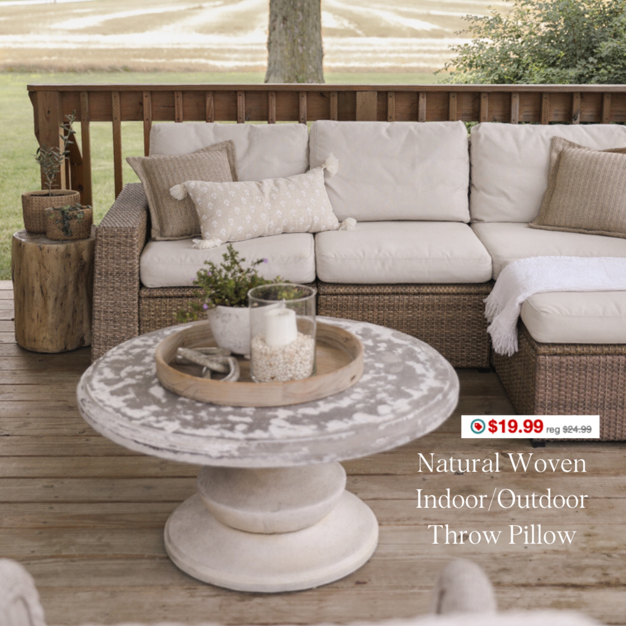 The perfect natural woven indoor/outdoor throw pillow on sale!

#LTKHome #LTKSaleAlert #LTKSummerSales
