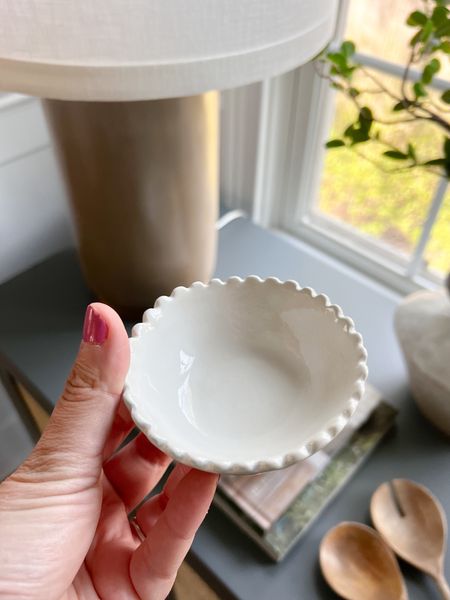 This mini scalloped bowl is so cute and on sale for under $5! Perfect for serving dipping sauces or use it as a ring dish!

#LTKsalealert #LTKfindsunder50 #LTKhome