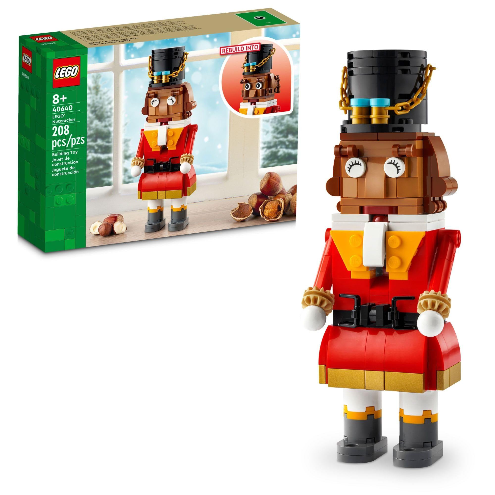 LEGO Nutcracker Christmas Decor - Building Toys for Kids, Boys & Girls, Ages 8+ - Nutcracker Deco... | Amazon (US)