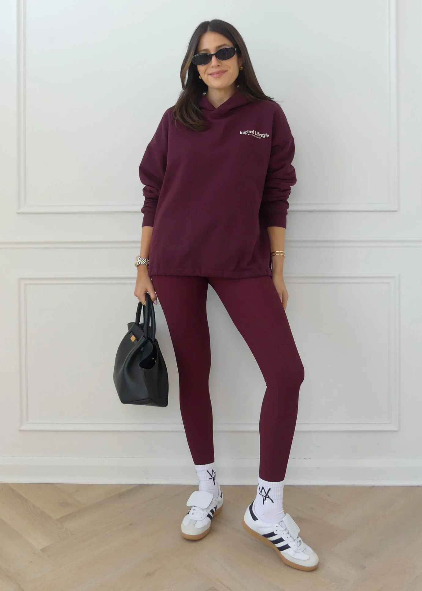 ADJUSTABLE HEM HOODIE - BORDEAUX | WAT The Brand