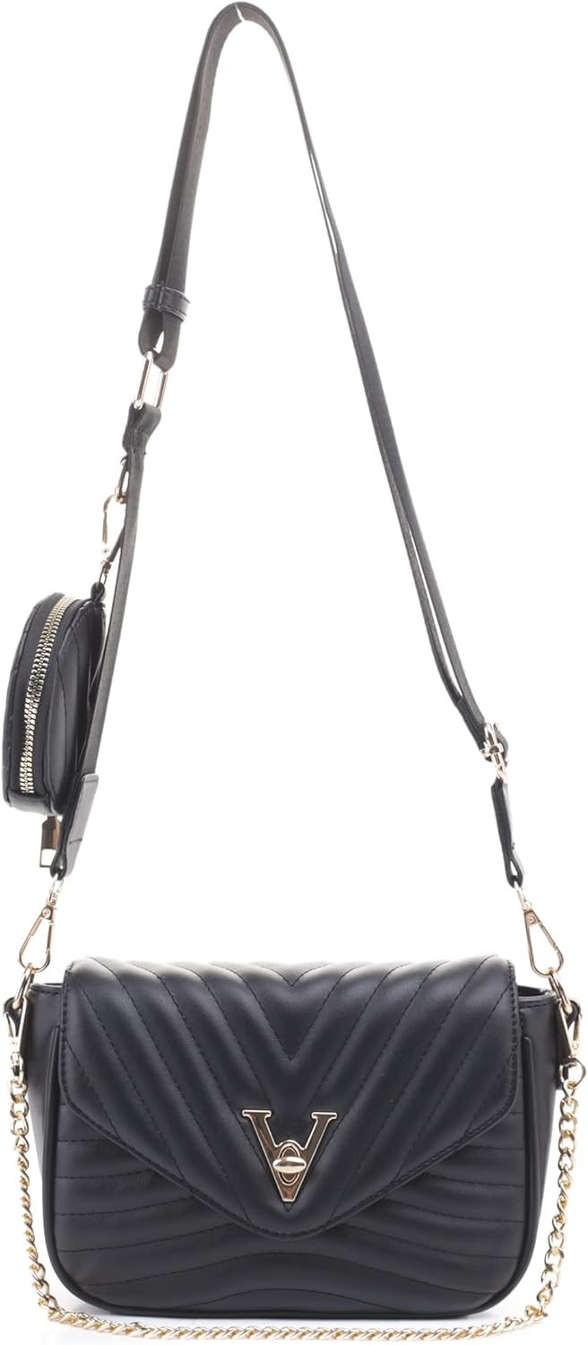 EVVE Women's Small Quilted Crossbody Bags with Coin Purse and Chain Strap | Amazon (US)