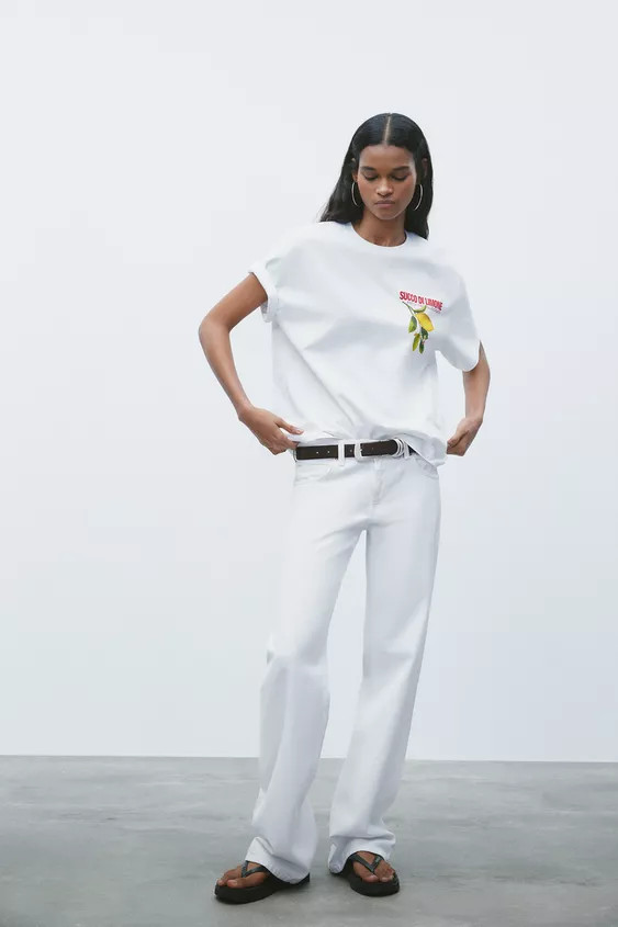 PANCRACE BESSA LEMON PRINT T-SHIRT | Zara UK