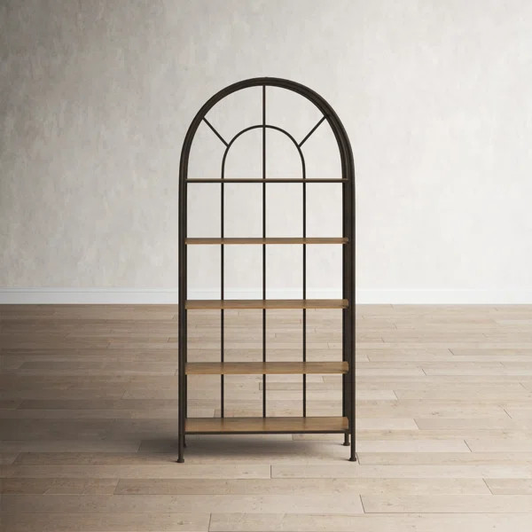 Caterina 36.63'' Stainless Steel Standard Baker's Rack with Wooden Shelves | Wayfair North America