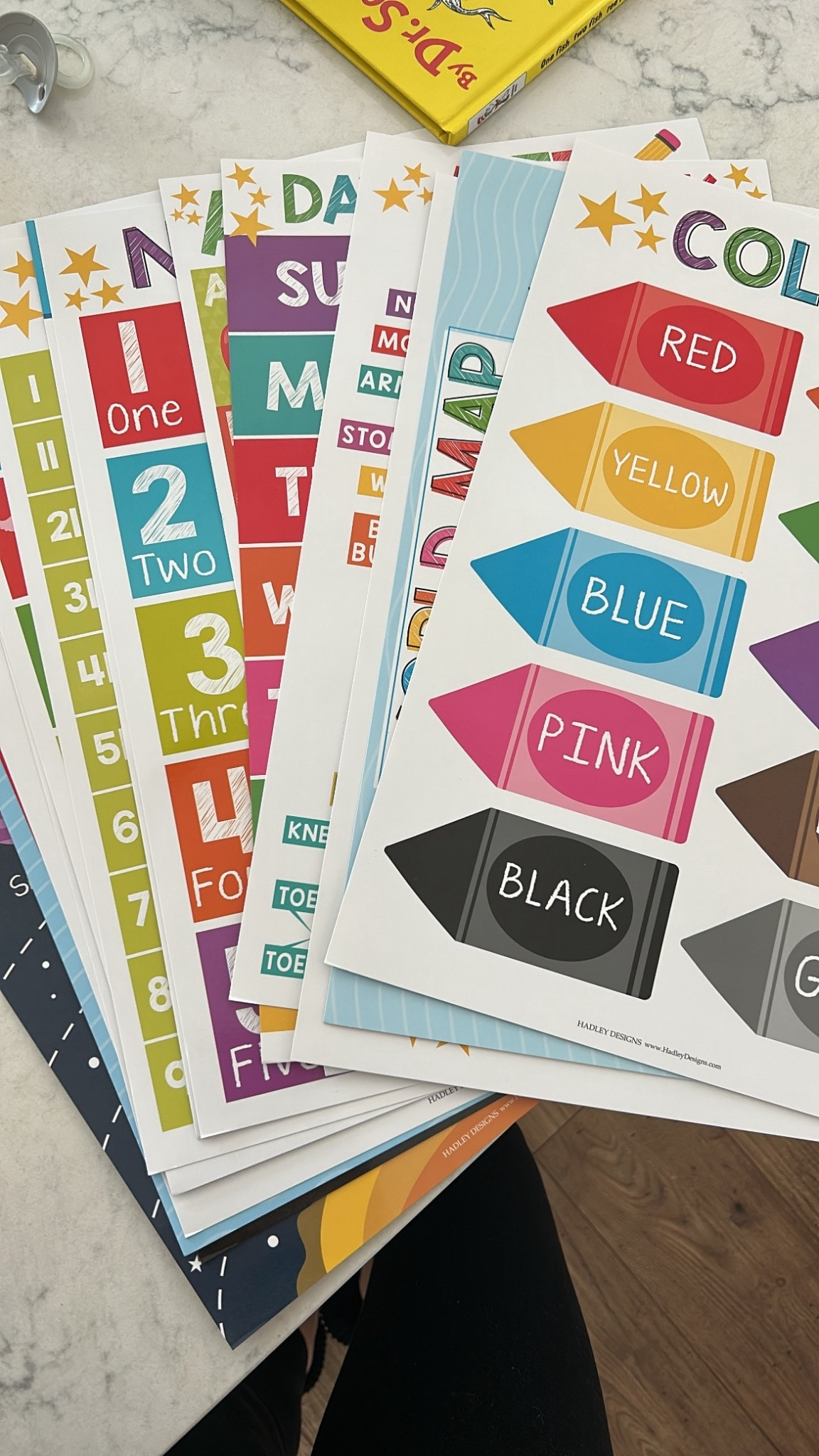 Fun learning charts for toddlers! 