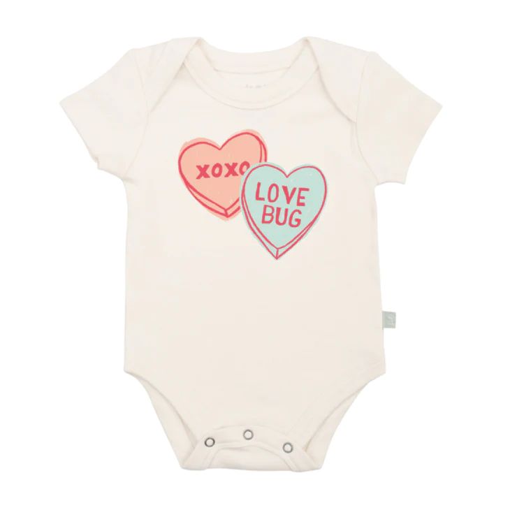 Graphic Bodysuit, Candy Hearts | SpearmintLOVE