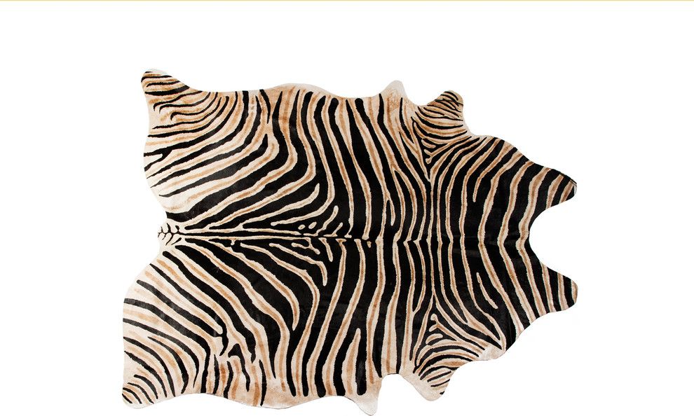 6'x7' Togo Cowhide Rug, African Zebra | Houzz (App)