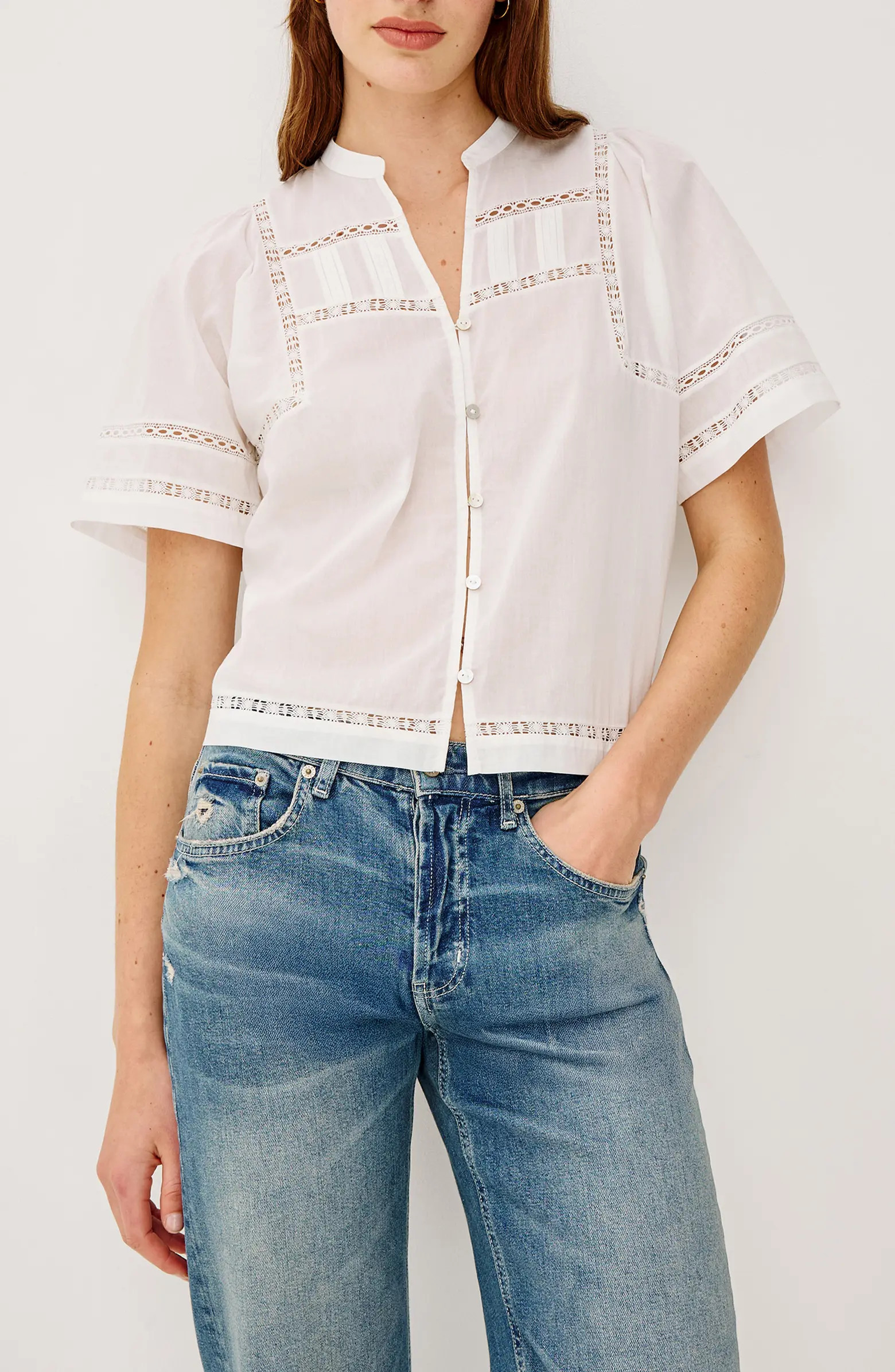 Rails Alanis Lace Trim Top | Nordstrom | Nordstrom
