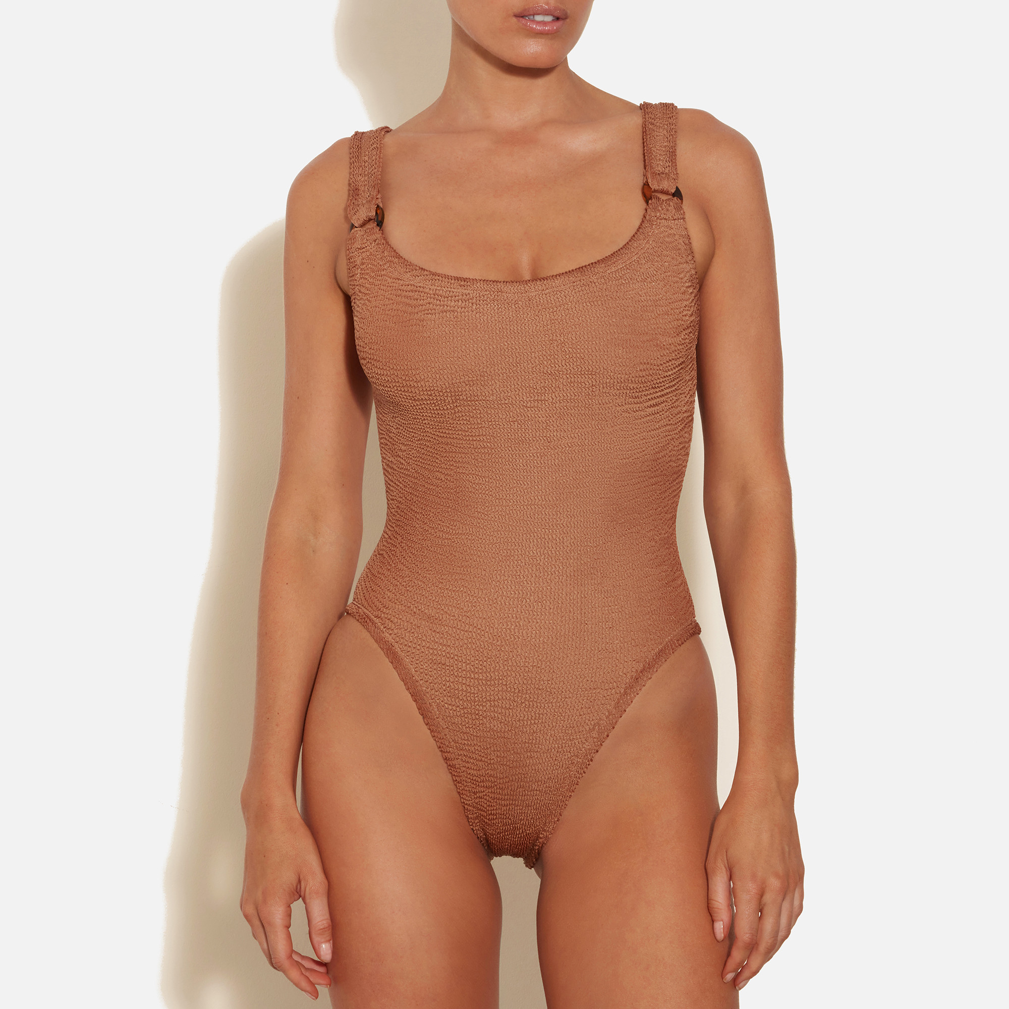 Hunza G Domino Seersucker Swimsuit | Coggles | Coggles (Global)