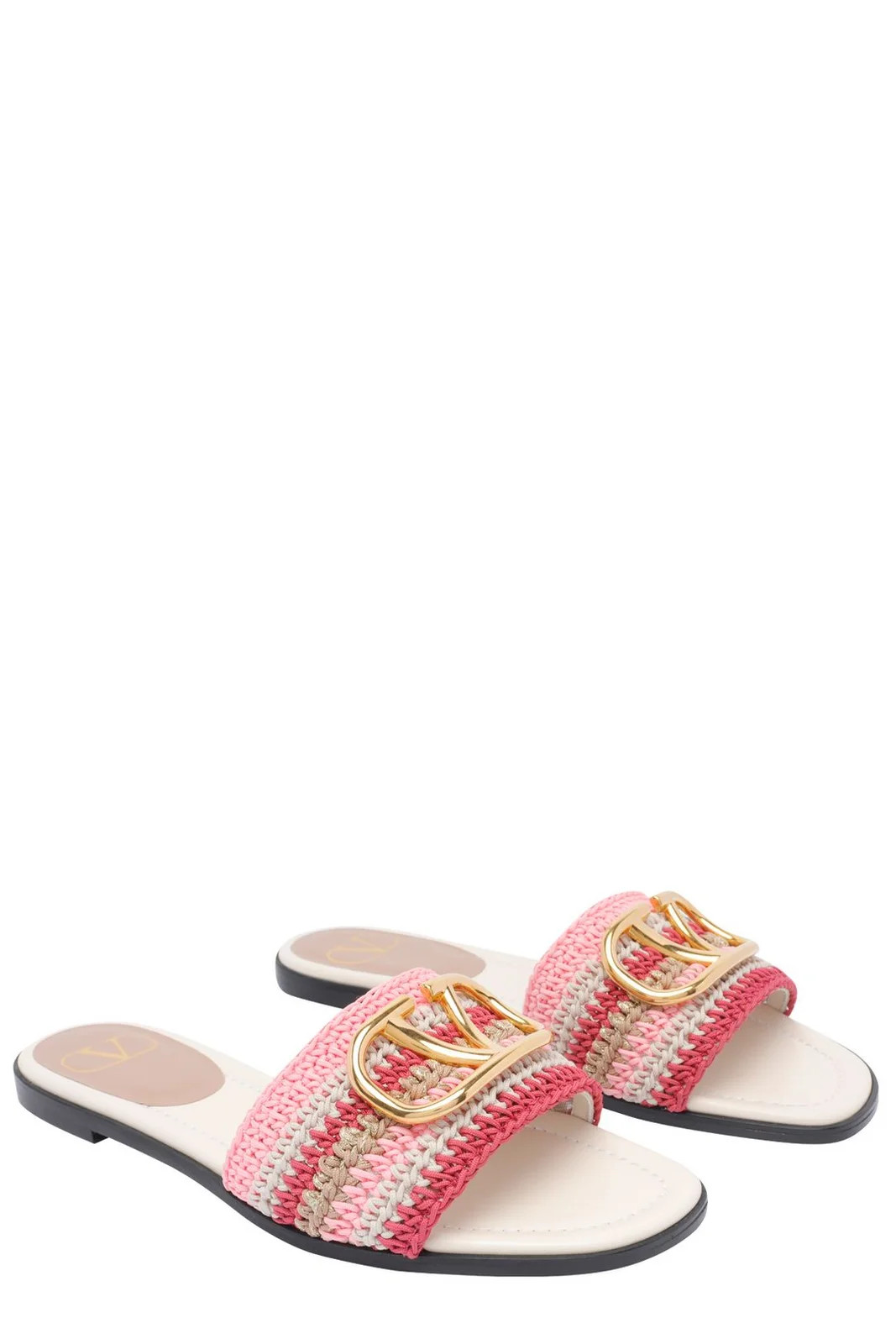 Valentino VLogo Signature Slip-On Sandals | Cettire Global