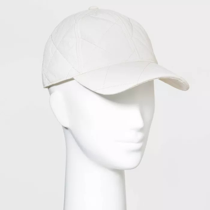 Adult Quilted Baseball Hat - All in Motion™ Light Ivory | Target