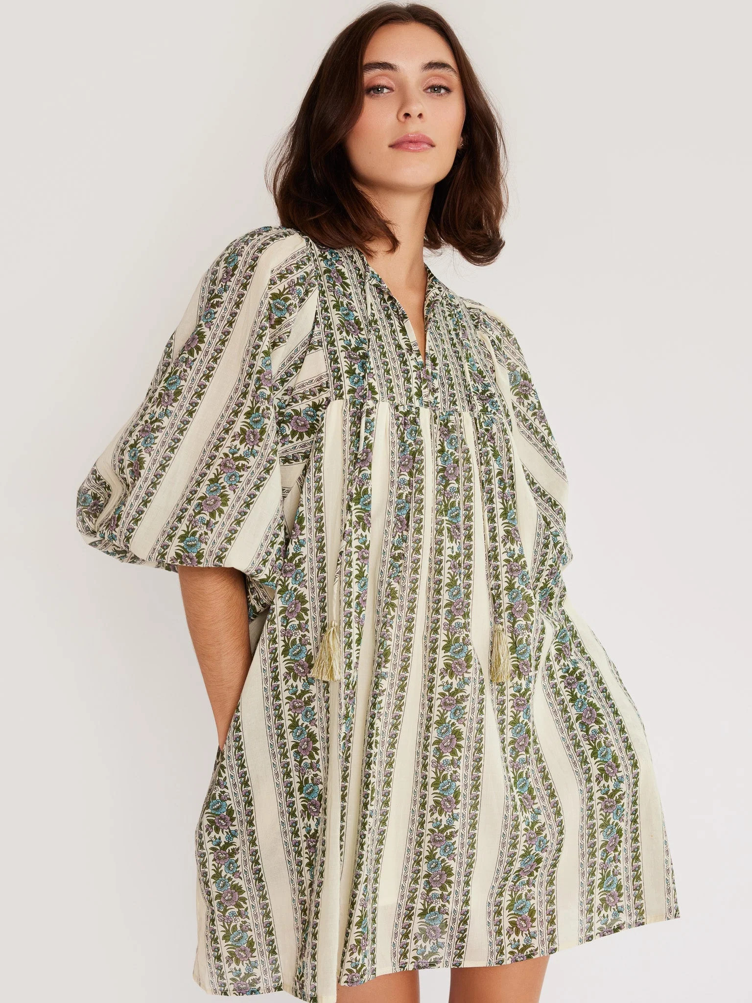 Shop Mille - Daisy Dress in Goa Stripe | Mille