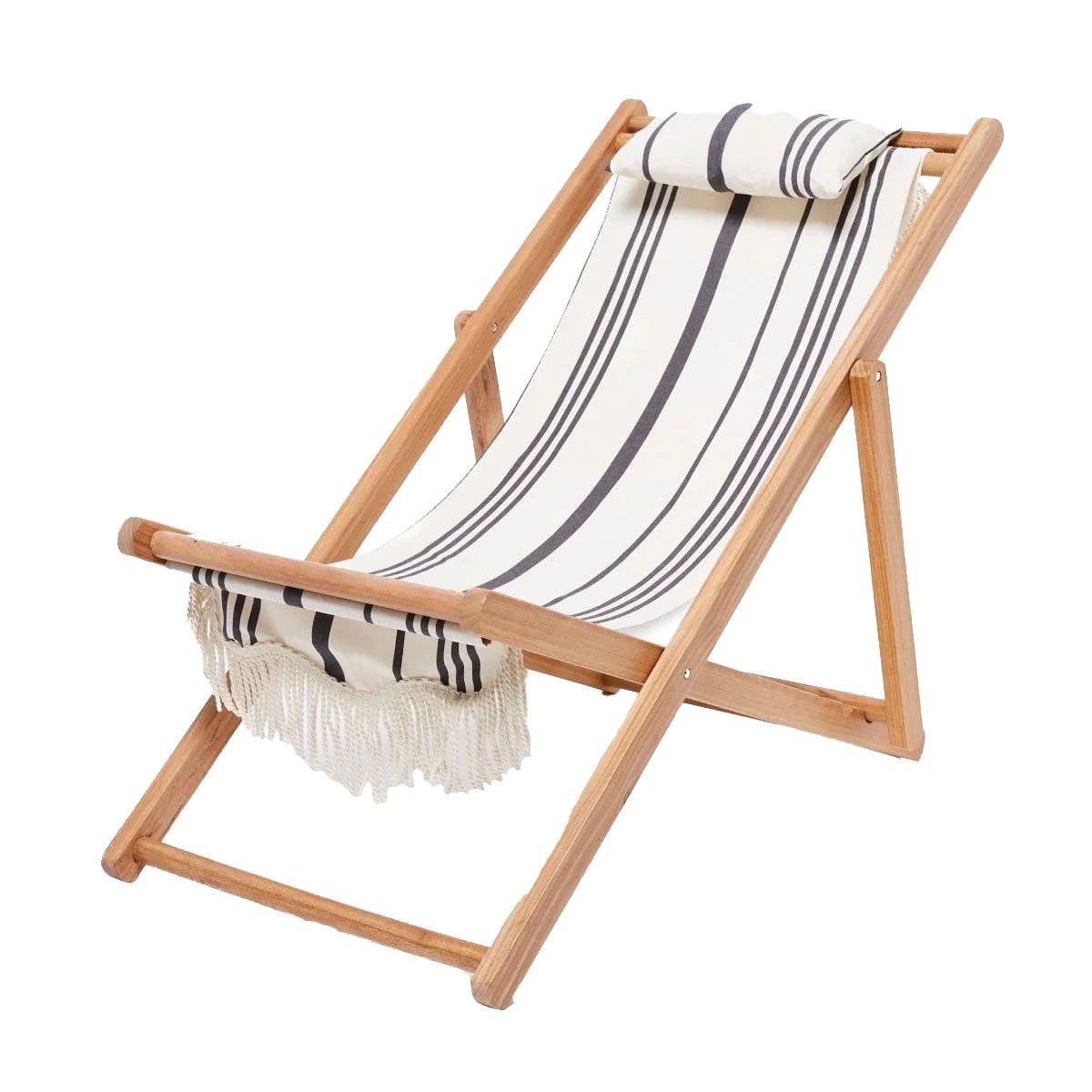 Sling Chair - Vintage Black Stripe | Monika Hibbs Home