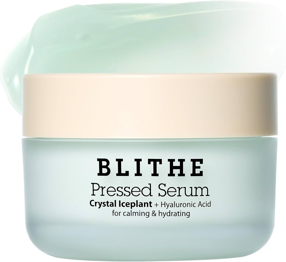 BLITHE Pressed Serum Crystal Iceplant Face Moisturizing Gel - Kbeauty Best Skin Cream for Dry Ski... | Amazon (US)