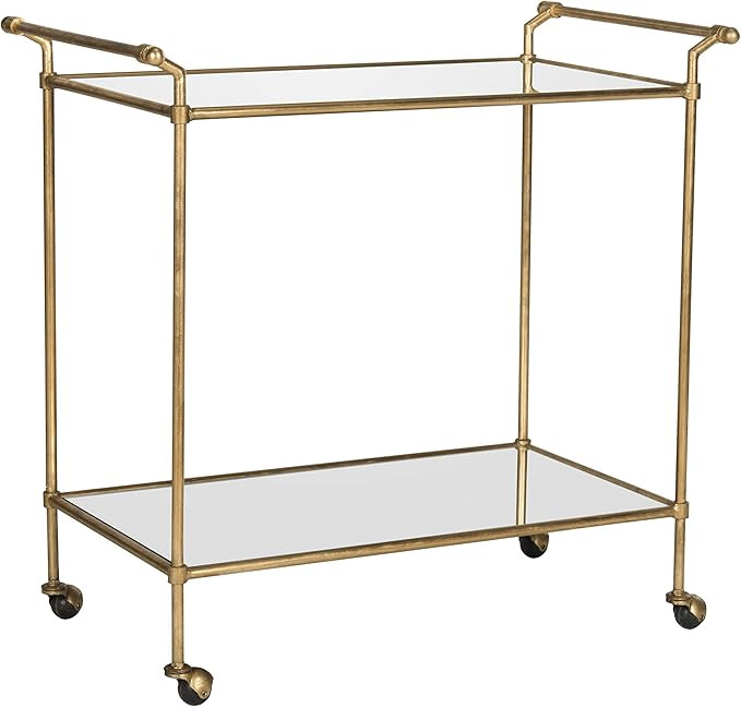 Safavieh Home Collection Felicity Gold Bar Cart | Amazon (US)