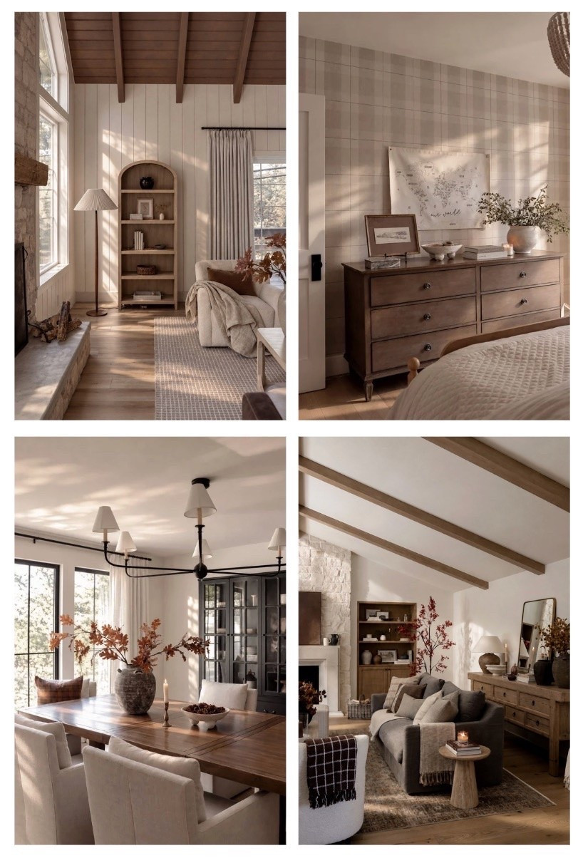 #AD A little fall home refresh with @Wayfair because apparently I’m incapable of leaving a room untouched once September hits 😅 Layering in warm woods, cozy plaids, rich autumn tones + timeless pieces that make home feel extra cozy this time of year. I’m loving the mix of the warm wood tones + deep chocolate brown this fall 🤎
#Wayfair #wayfairpartner @shop.ltk

#LTKSeasonal #LTKHome