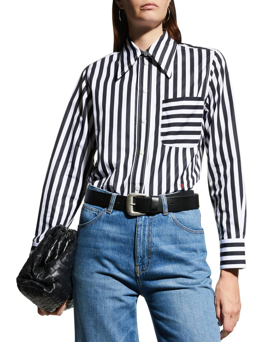 Striped Button-Down Shirt | Neiman Marcus