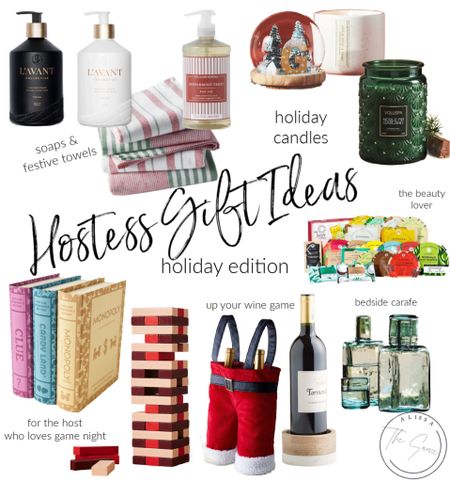 Hostess Gift Ideas for the holidays
🎄🎅🏼🌟
Beautiful soaps & candles 🕯️ aesthetically pleasing board games for family night, up your wine game with this beautiful coaster or these fun Santa pants wine bag 🍷 a bedside cafafe with glass 💦 I always love to bring a gift that someone wants but doesn’t want to spend the money on ❤️

#LTKHoliday #LTKGiftGuide #LTKHolidaySale