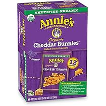 Annie’s Organic Cheddar Bunnies Baked Snack Crackers, 12 ct (Pack of 4) | Amazon (US)