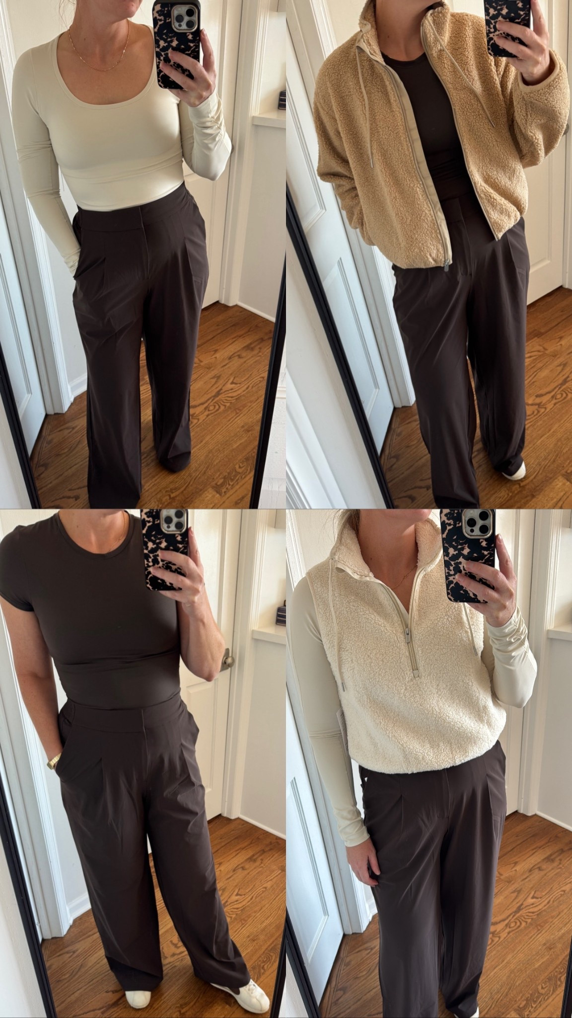 Athleta sale, truffle, dark brown, off white, Sahara, bone, tan, fleece, trousers, smoothing tee, winter, fall

True autumn, dark autumn, soft autumn, HOC autumn, house of colour autumn

#LTKMidsize #LTKOver40 #LTKStyleTip