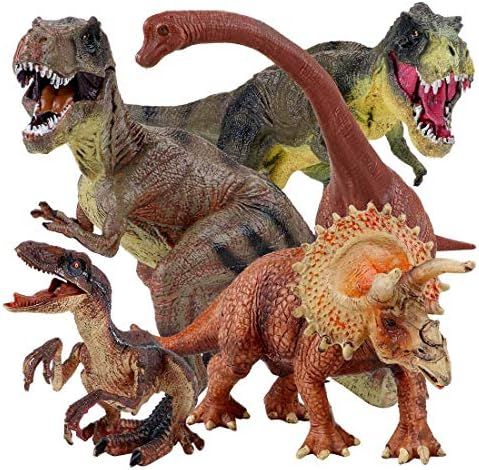 Winsenpro 5PCS Jumbo Dinosaur Set,13” Realistic Looking Dinosaur Toy Set for Party Gift,Boys Gi... | Amazon (US)