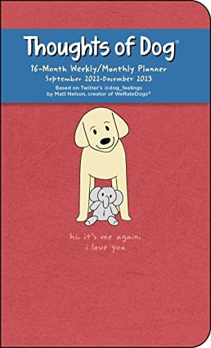 Thoughts of Dog 16-Month 2022-2023 Weekly/Monthly Planner Calendar | Amazon (US)