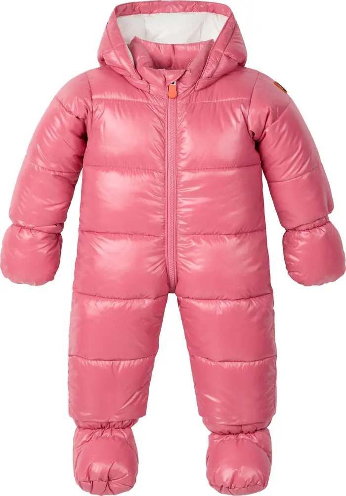 Save The Duck Hooded Quilted Snowsuit with Removable Mittens | Nordstrom | Nordstrom