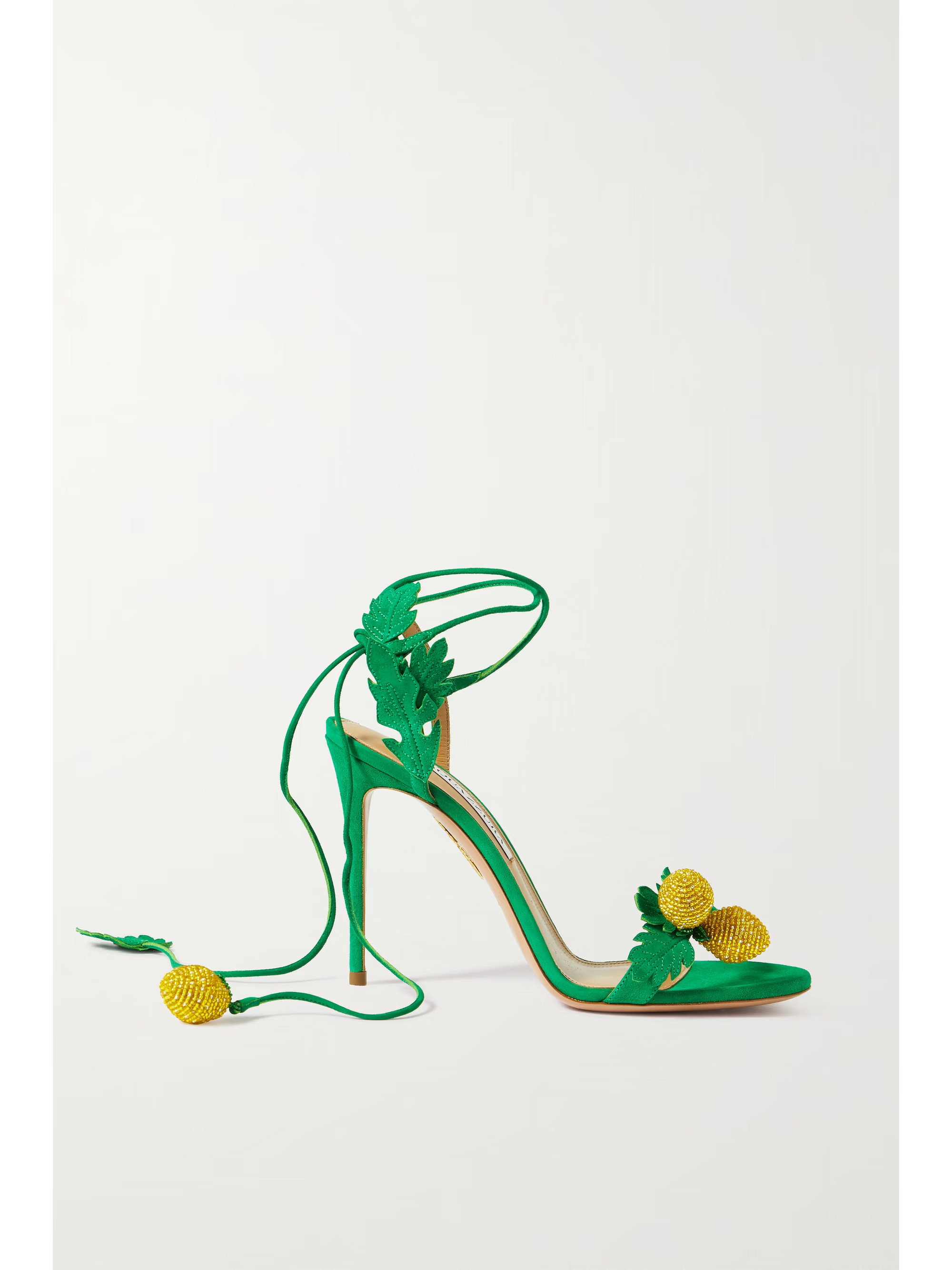 Limoncello 105 embellished suede sandals | NET-A-PORTER (US)