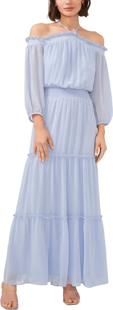 Off the Shoulder Long Sleeve Maxi Dress | Nordstrom Rack