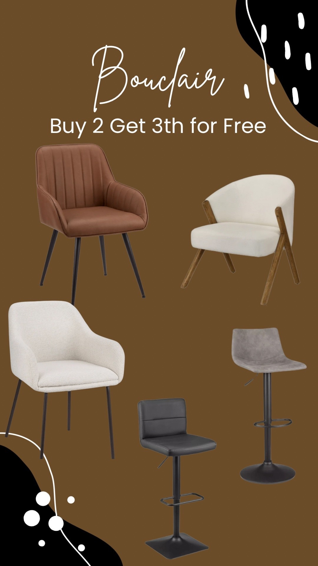 Amazing deal at Bouclair! 🎉 Buy 2 chairs, get 1 FREE — so many beautiful styles to choose from in their collection. Don’t miss out!

#LTKsale #LTKcanada #LTKcasa